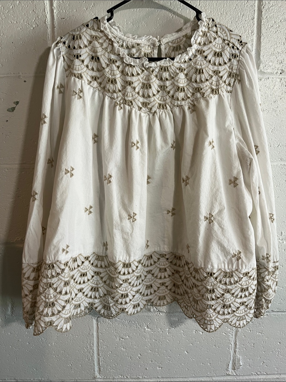 Embroidered Peasant Blouse